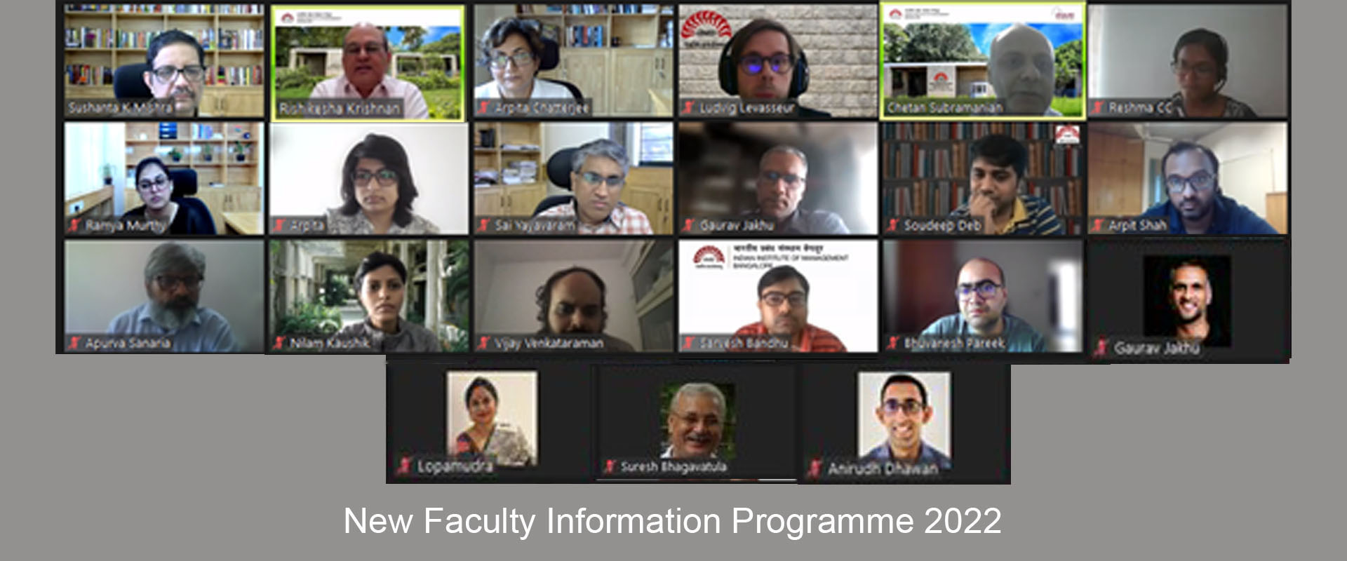 New Faculty Information Programme 2022