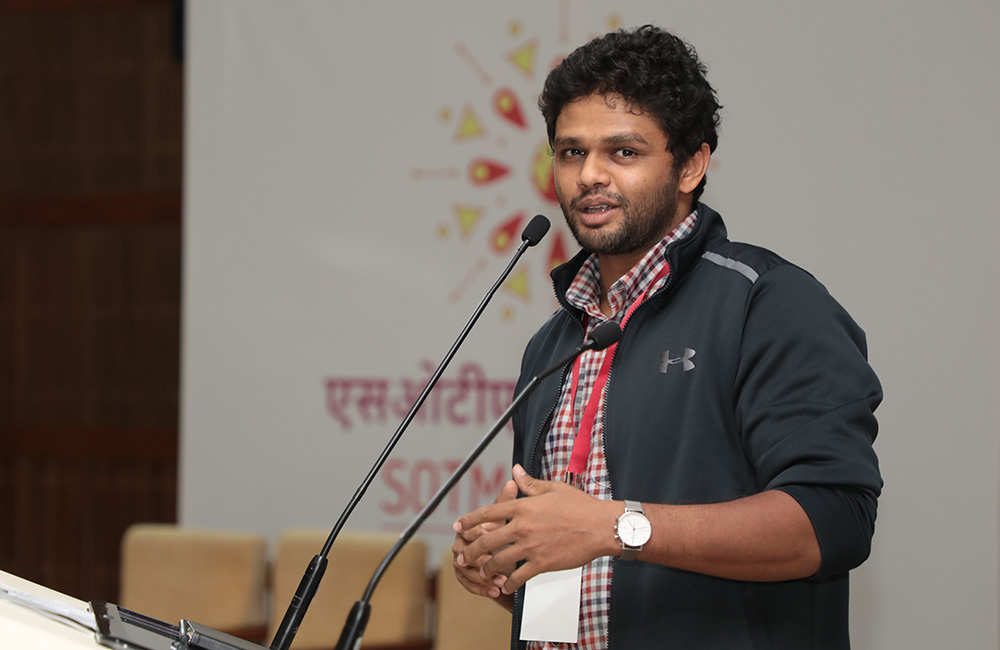 Siddharth Hande, CEO, Kabbadiwala Connect, gives the closing remarks on November 18. 