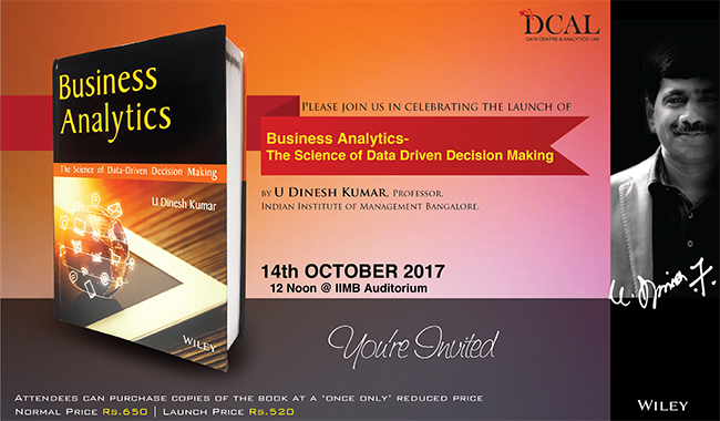 Analytics Masterclass on BFSI & Prof Dinesh Kumar’s Book Launch
