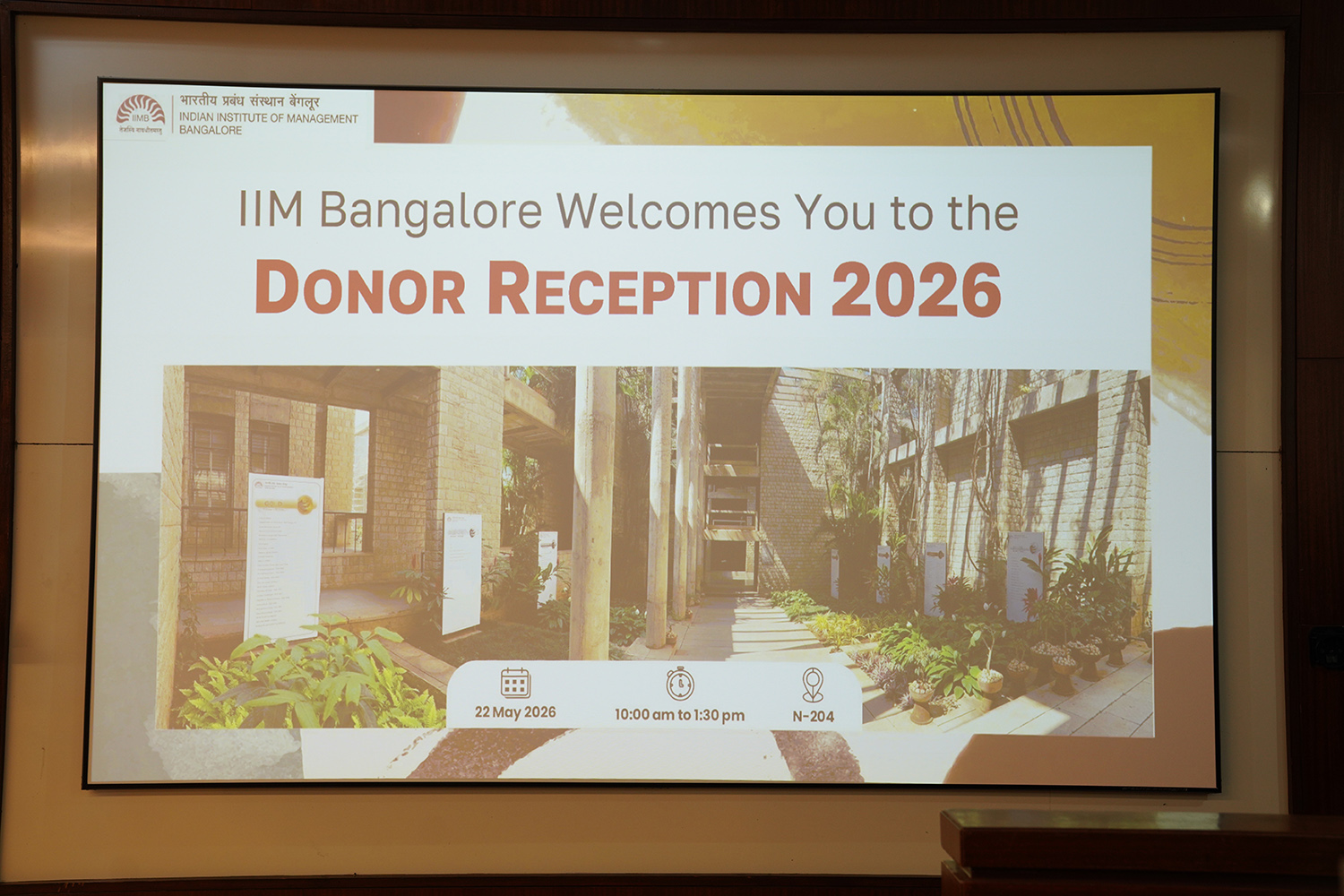 Welcome banner