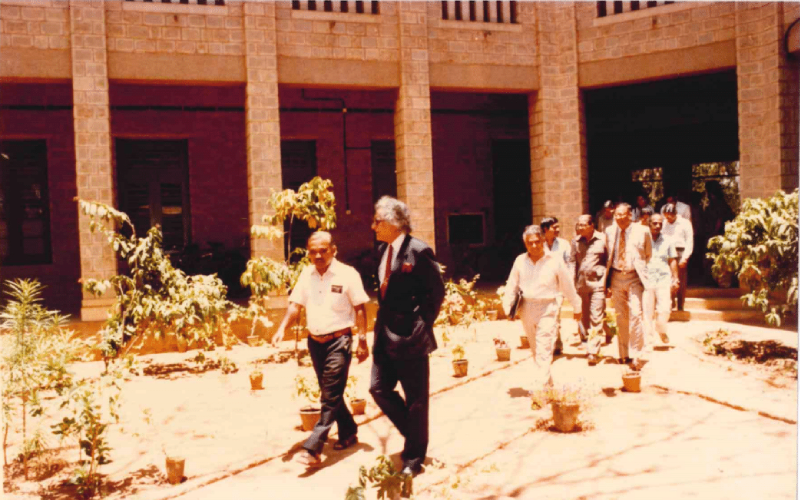Courtyard of the old campus at St. Jospeh's College, 33 Langford Road
