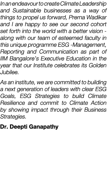 In an endeavour to create Climate Leadership and Sustainable businesses as a way of things to propel us forward, Prer...