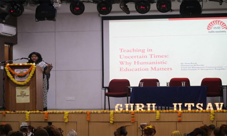 Prof. Swati Bandi delivers talk on ‘Teaching in Uncertain Times: Why Humanistic Education Matters’ at St. Joseph’s University