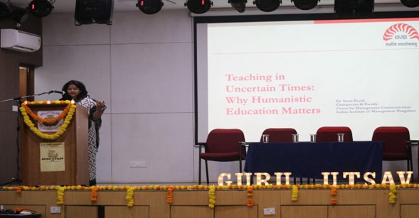 Prof. Swati Bandi delivers talk on ‘Teaching in Uncertain Times: Why Humanistic Education Matters’ at St. Joseph’s University