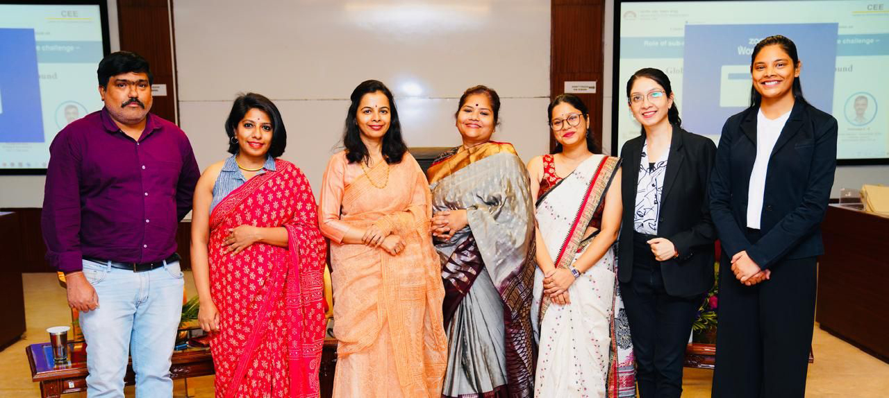 Team at CMC: (L-R) Praveen Kumar TV, Area Secretary; Rinita Mazumdar, AA; Prof. Deepti Ganapathy, Prof. Swati Bandi, Chairperson; Palak Diwan, AA; Pallavi Datta, AA; Riya Mishra, AA