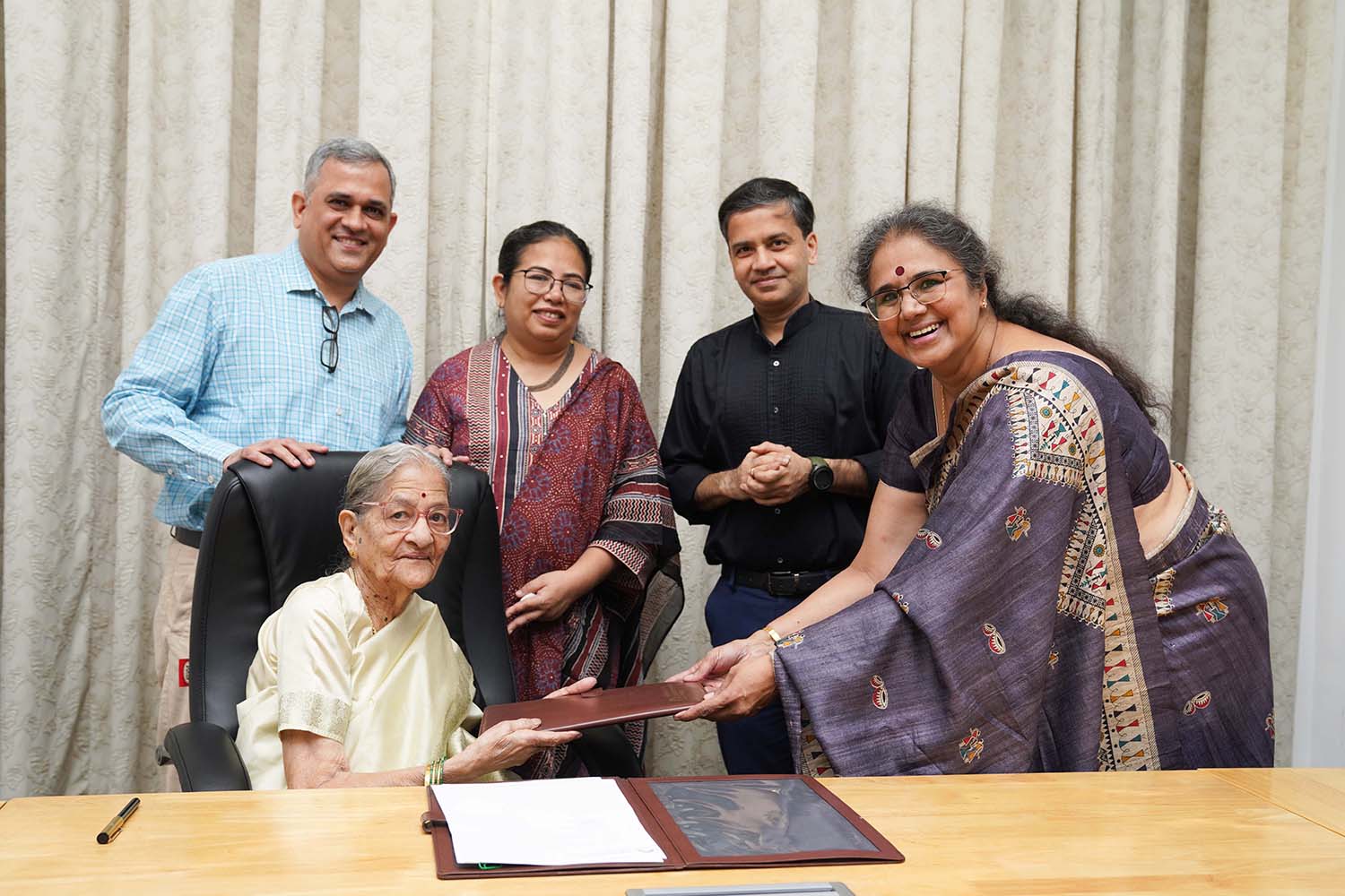 Signing of MoU for the Shri Raghuvir Memorial Scholarship