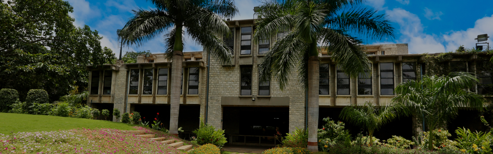 Beautiful landscape of Indian Institute of Management, Bangalore surrounded by nature