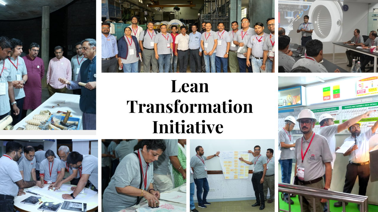 Walkway with plants growing on the side at Indian Institute of Management, Bangalore.