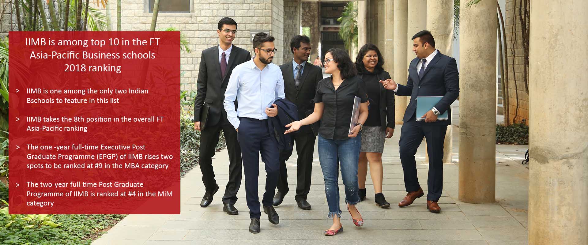 IIMB - Ranks Top 10 Asia Pacific Business Schools