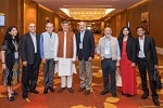 IIMB Director G Raghuram, Nobel Laureate Kailash Satyarthi, India’s High Commissioner Jawed Ashraf, industry chiefs and IIM alumni meet at Singapore on August 27