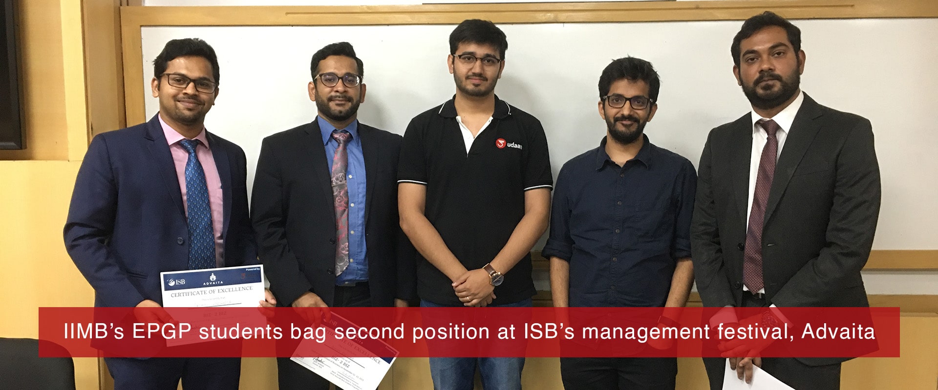 IIMB’s EPGP students bag second position at ISB’s management festival, Advaita
