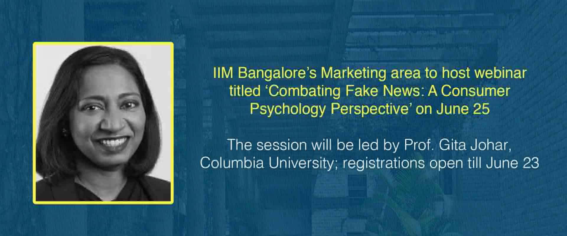 Prof. Gita Johar, Columbia University