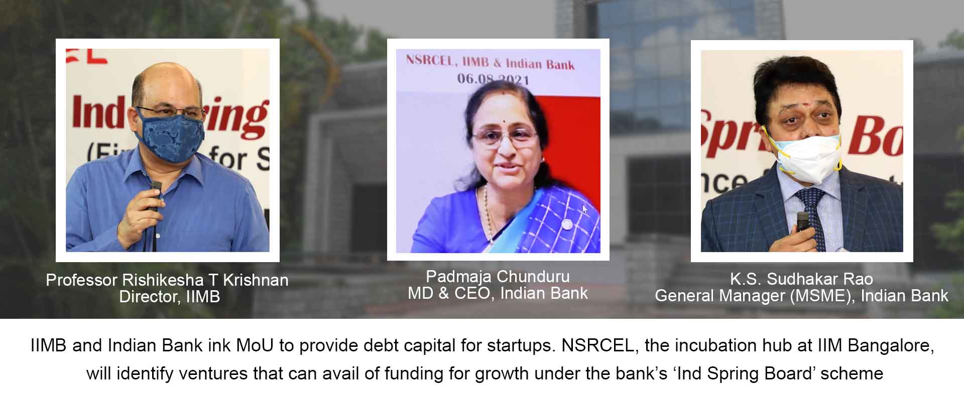 IIMB and Indian Bank ink MoU to provide debt capital for startups 