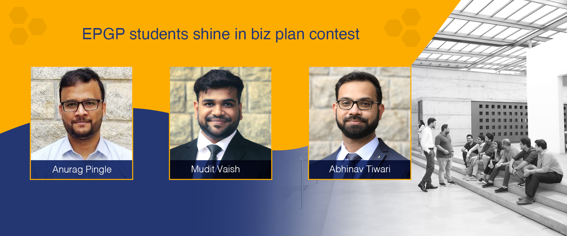 EPGP students shine in biz plan contest