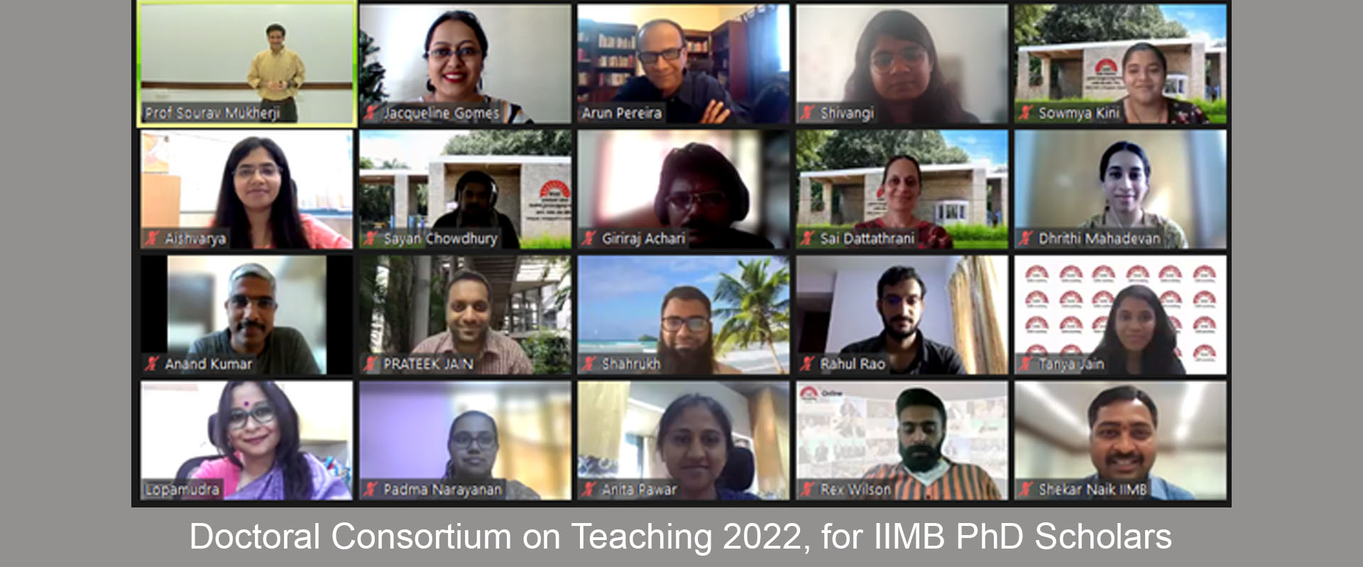 Doctoral Consortium on Teaching 2022, for IIMB PhD Scholars