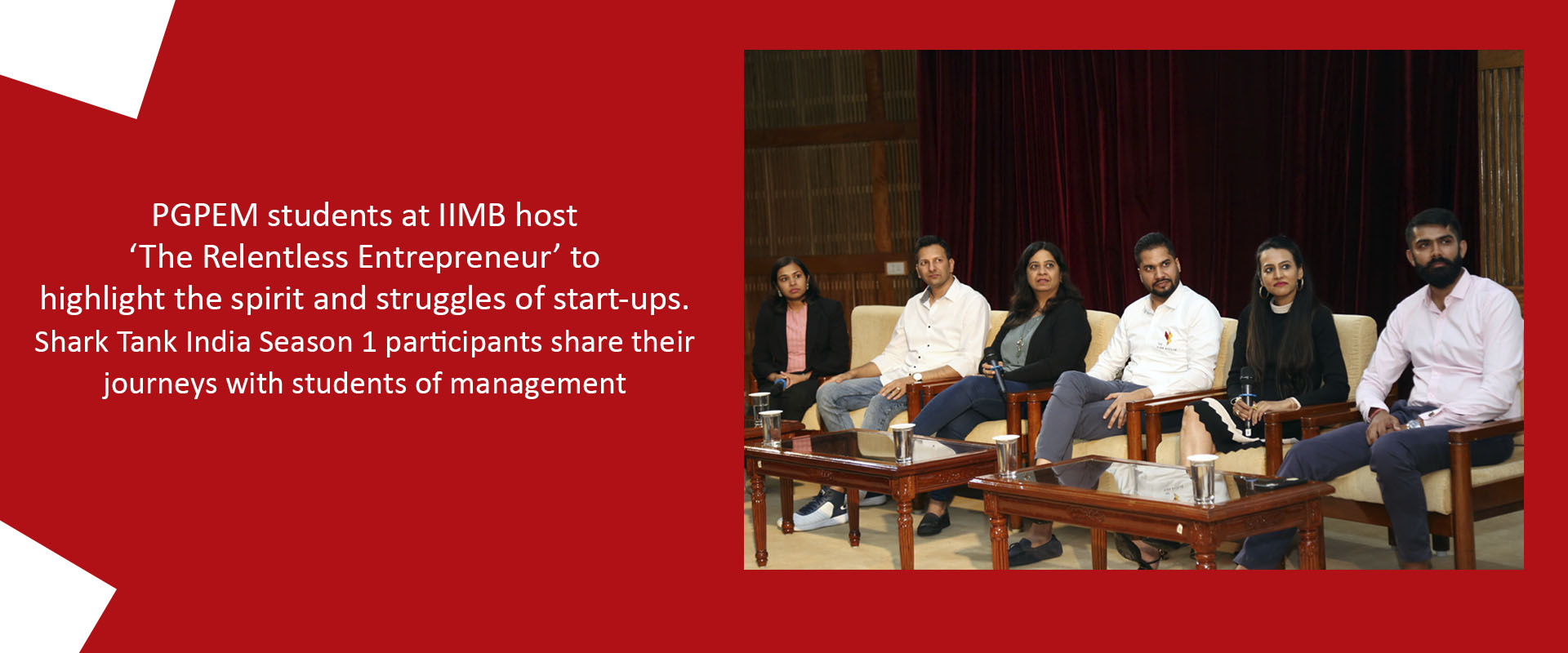 PGPEM to host 'The Relentless Entrepreneur' with Shark Tank India contestants on 24th September