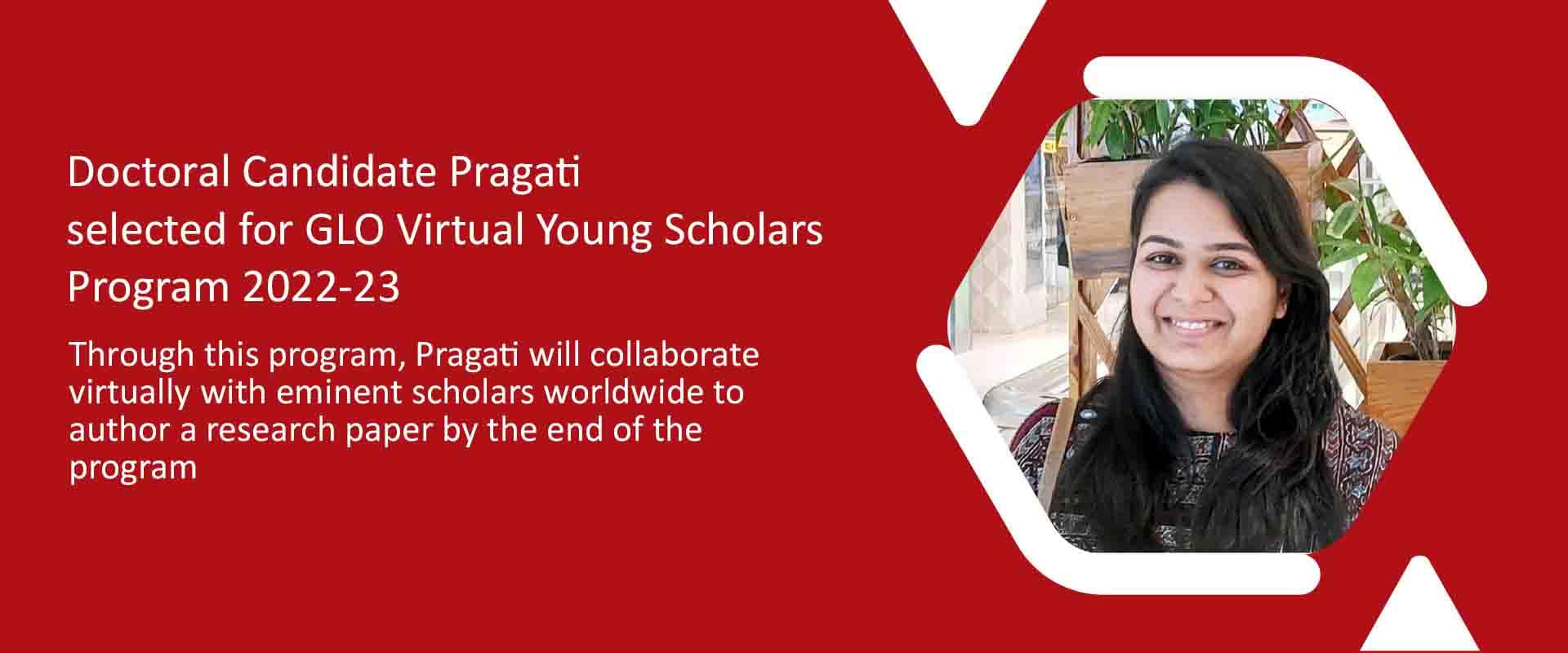 IIM Bangalore’s Doctoral Candidate Pragati selected for GLO Virtual Young Scholars Program 2022-23