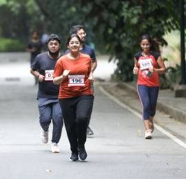 Students of IIMB conducted an Inaugural Run to welcome the first-year MBA students to campus on 18th June 2023.