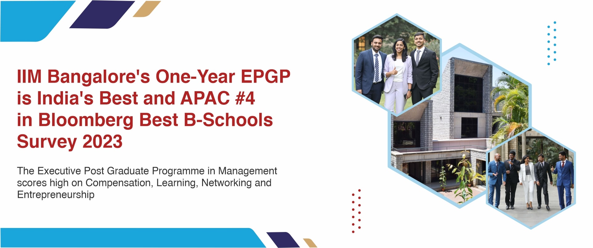 EPGP is India’s Best and APAC #4 in Bloomberg Best B-Schools Survey 2023