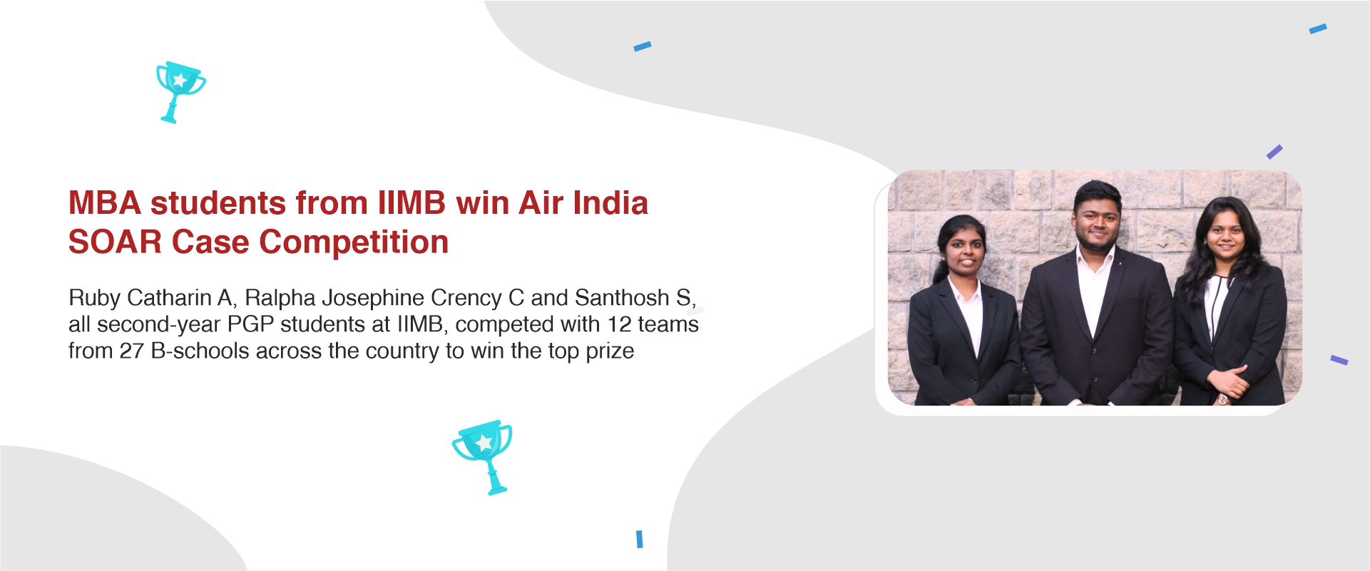 MBA students from IIMB win Air India SOAR Case Competition