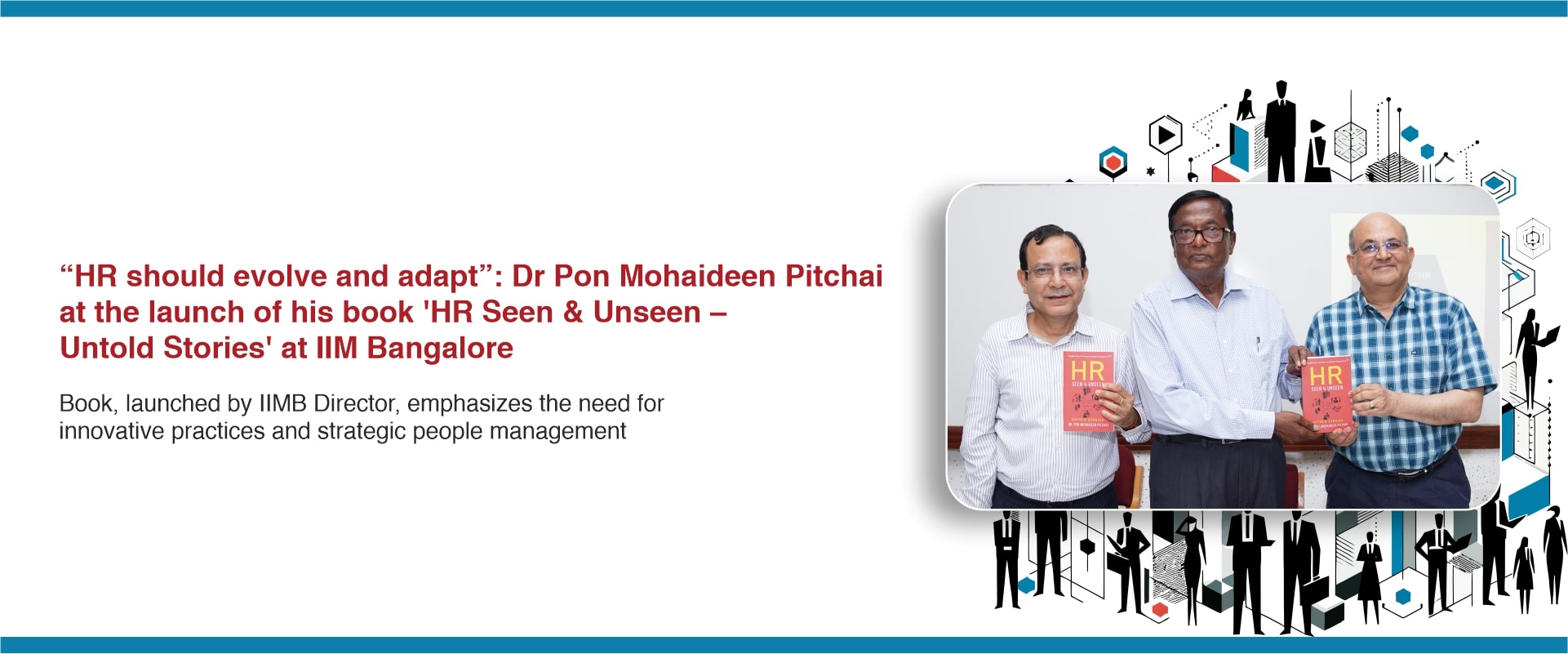 IIM Bangalore to host launch of Dr. Pon Mohaideen Pitchai authored book ‘HR Seen & Unseen – Untold Stories’ on 6th May 