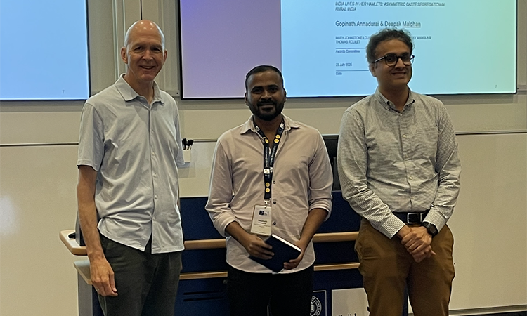 IIMB doctoral scholar receives honorable mention for PhD paper at Global Research Conference on caste at Saïd Business School