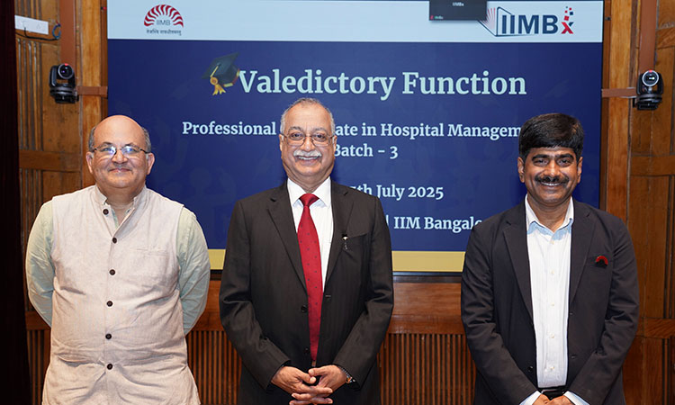 IIMB hosts valedictory ceremony for Batch 3 of Professional Certificate in Hospital Management 
