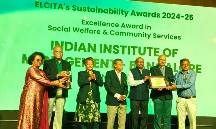 IIMB receives multiple honours at ELCITA Sustainability Awards 2024–25 on July 17