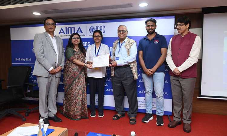 PGPEM students receive merit award at AIMA ICRC Case Writing Competition 2026