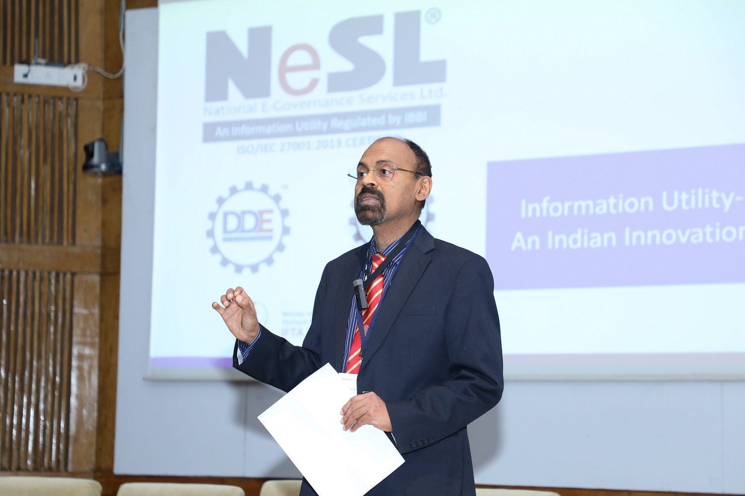 Debajyoti Ray Chaudhuri, MD & CEO, NeSL, speaks on “Information Utility – An Indian Innovation”.