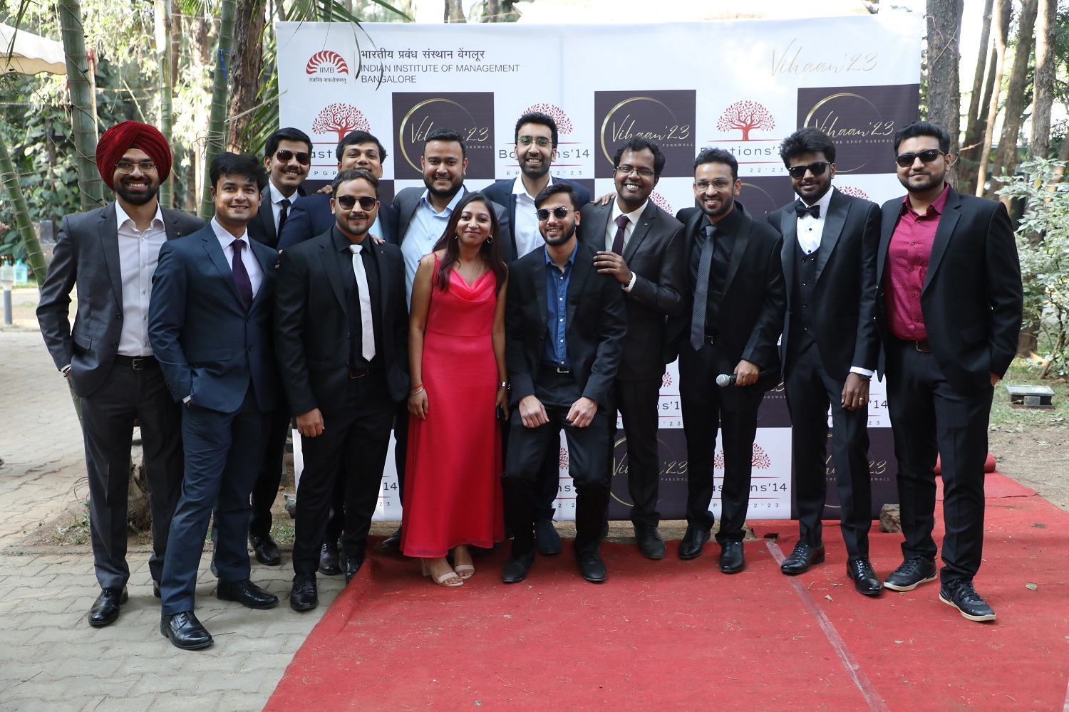Students of the Executive Post Graduate Programme in Management (EPGP) at their farewell function Vihaan '23, held at the IIMB campus on 5th March 2023.