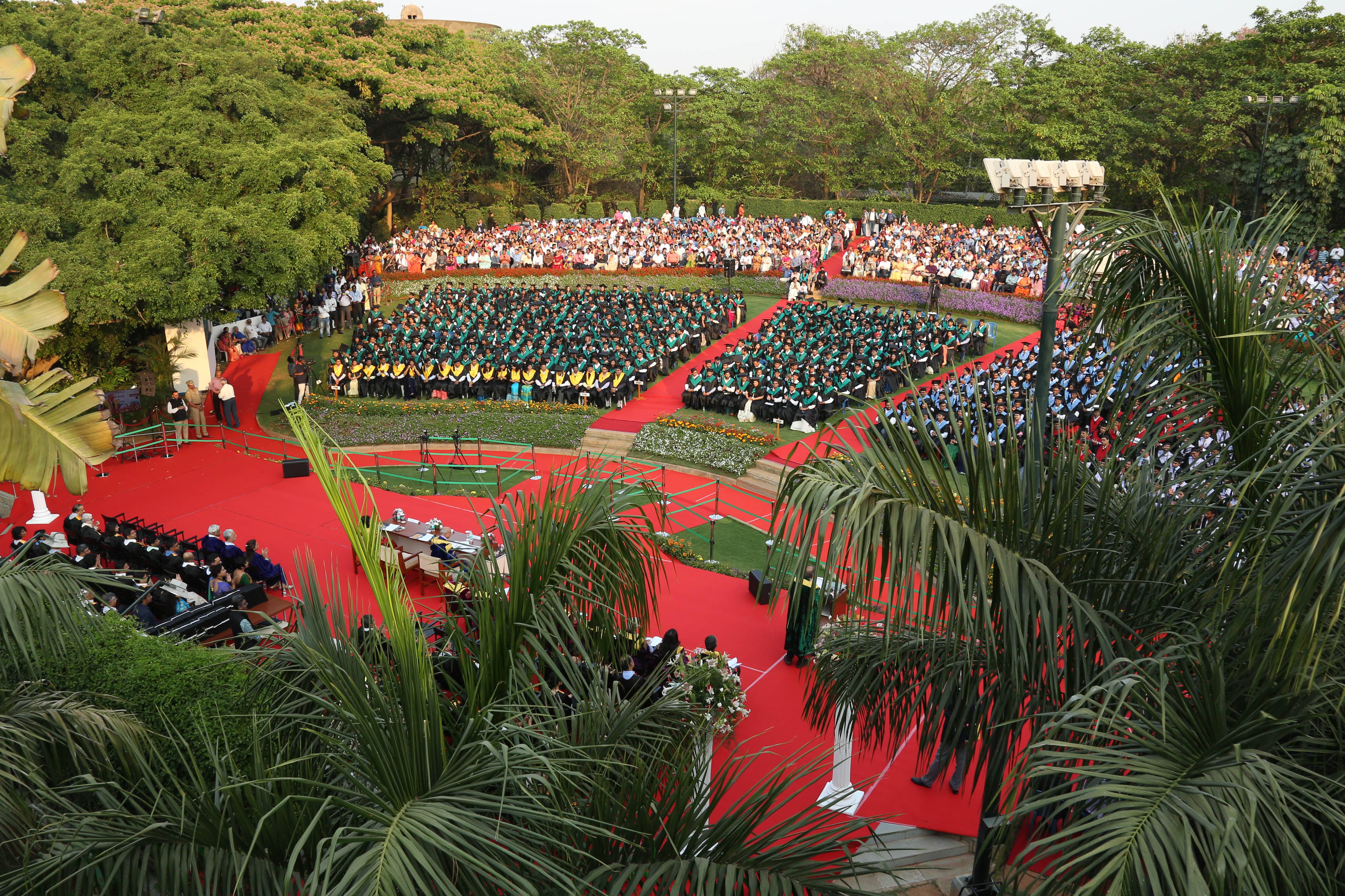 Views of the Open Air Theatre at the 44th Convocation at IIMB on March 22, 2019.