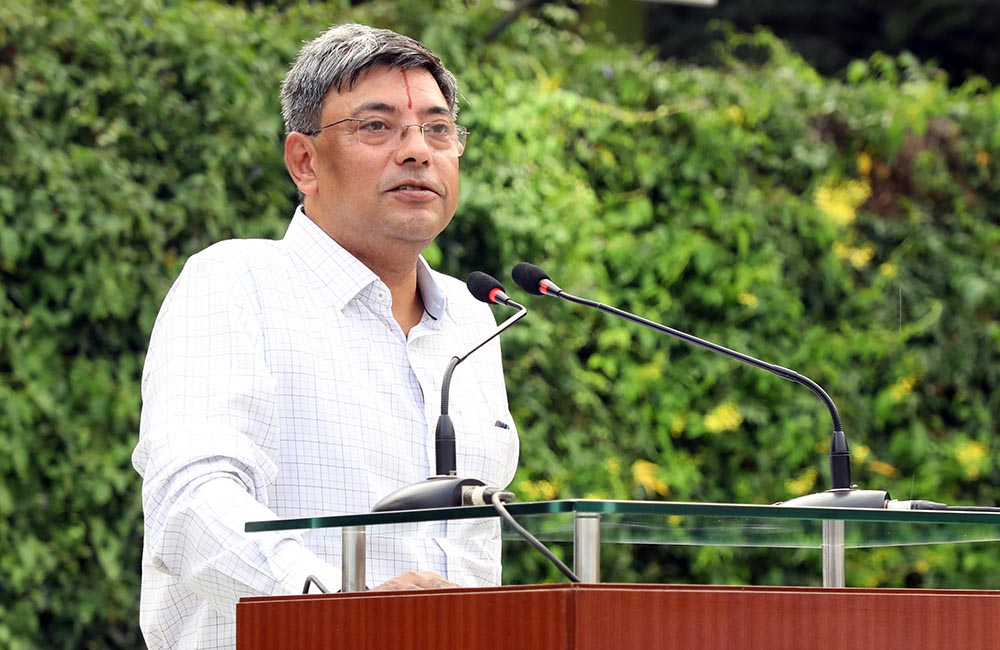 Prof. R Srinivasan, Chairperson, Master of Business Administration (MBA), speaks to the students of PGP2 during their orientation, on June 04, 2022.