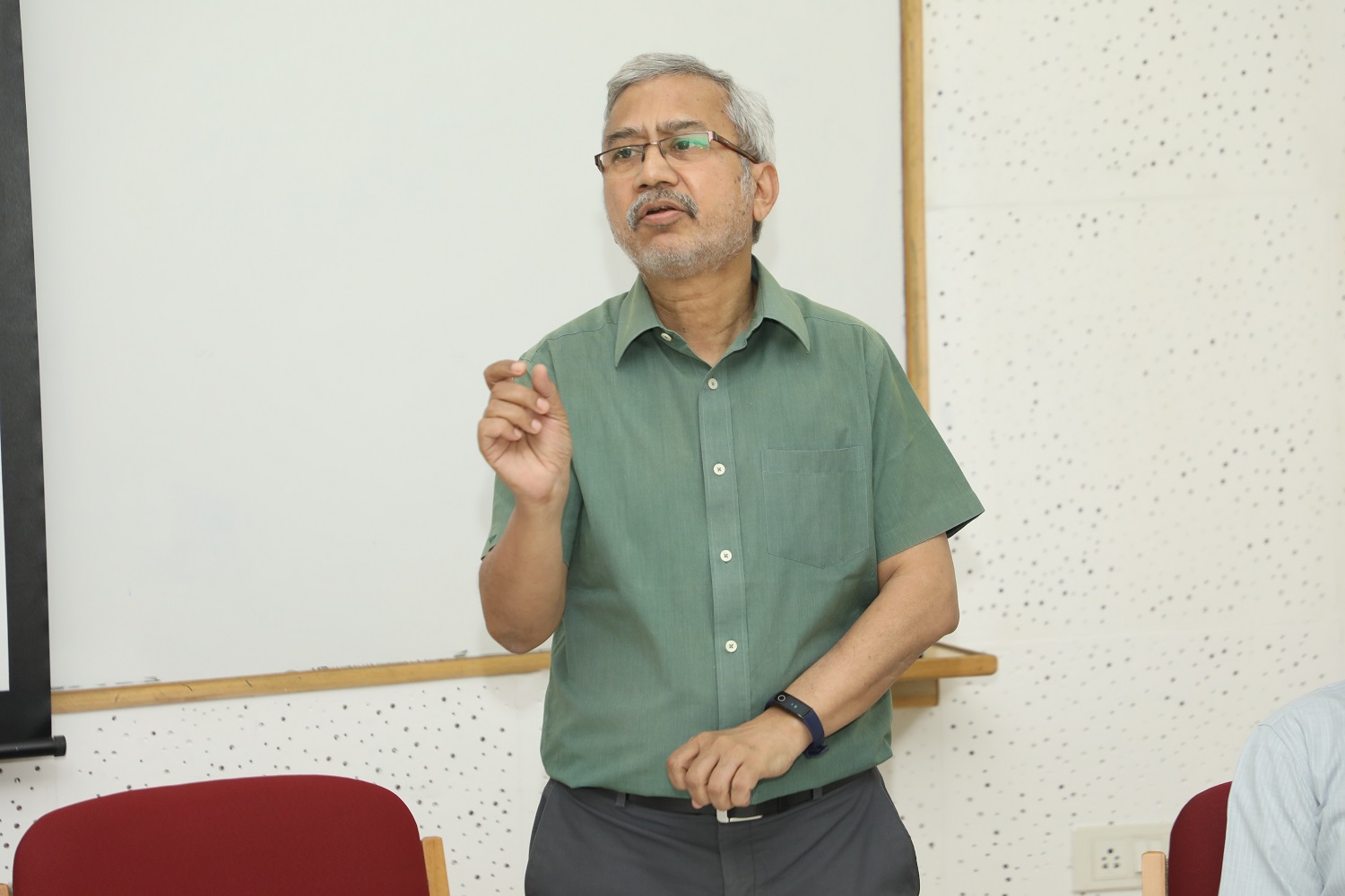 Describing the NSR Pre-doc Fellowship as “unique”, Professor Rahul De, Dean Programmes, urged the students to work with their mentors, choose their courses carefully, and develop a strong focus as the rigor of the programme is high.
