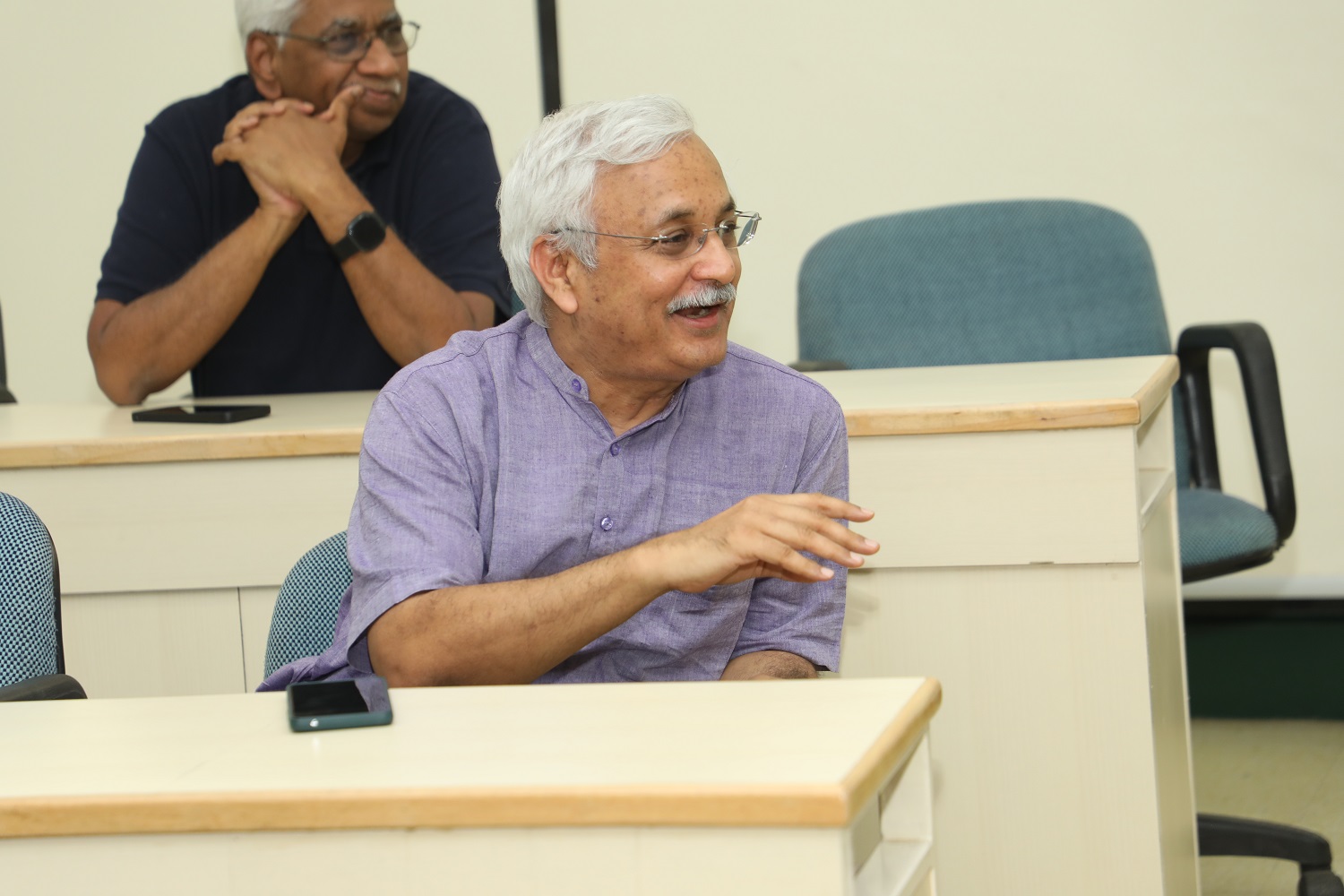 “Read and reflect, develop critical thinking and network well with everyone on campus,” advised Prof. Suresh Bhagavatula.