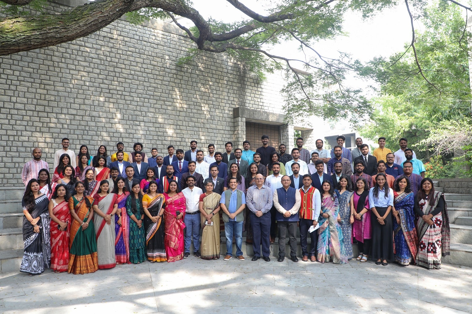 A snapshot of IIMB faculty members, and staff and participants of MGNF at the valedictory ceremony, seen here with Prof. Rishikesha T Krishnan, Director, IIM Bangalore.
