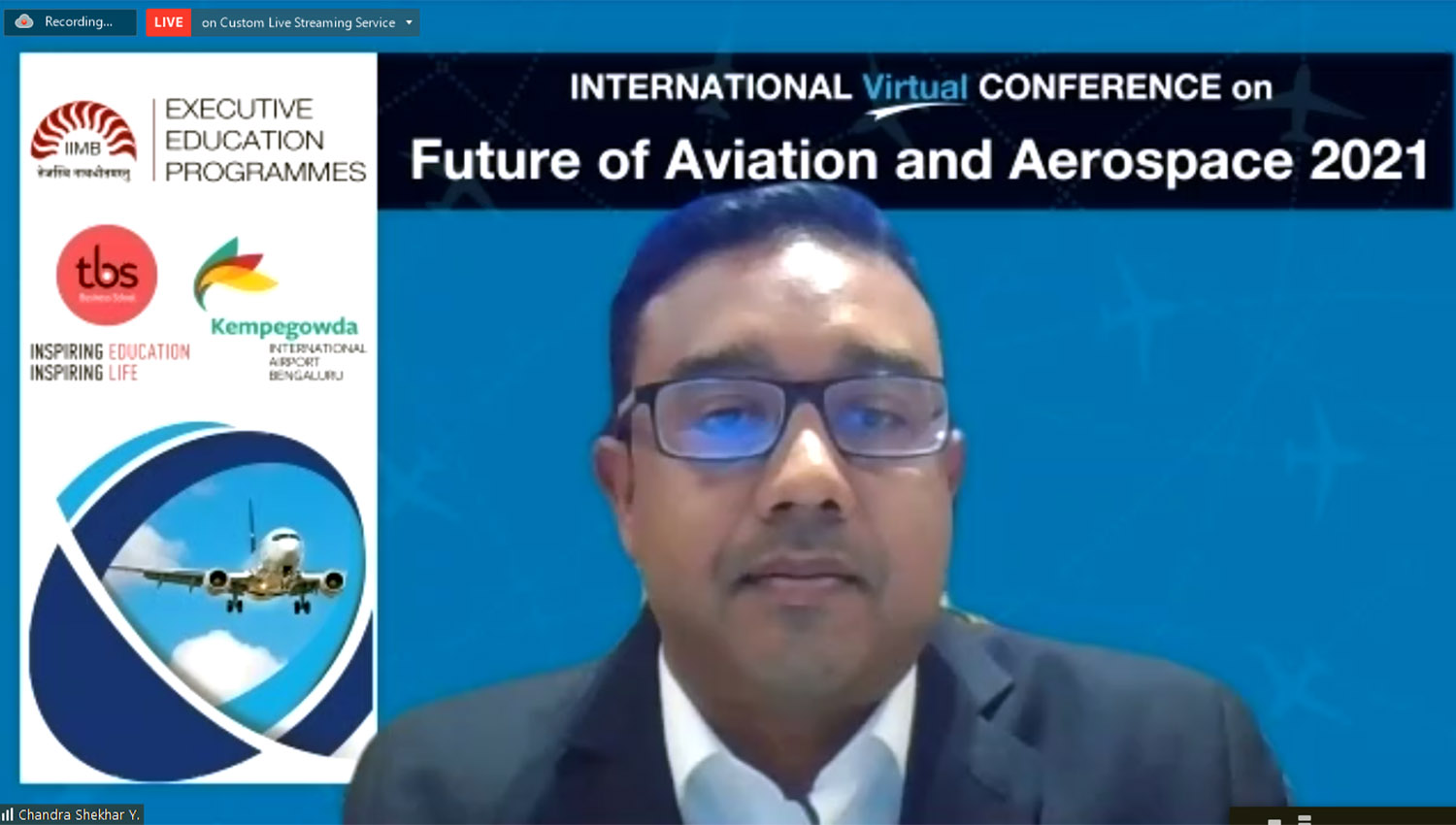 Chandra Shekhar Y Sr. Director – Global Sourcing Strategy and Industrial Cooperation, GE Aviation, at the conference.