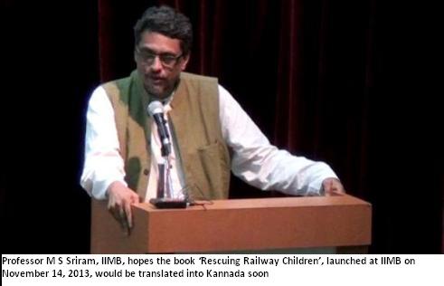 IIMB hosts book launch of ‘Rescuing Railway Children’ on Children’s Day