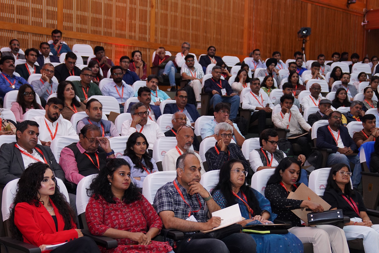 A section of the audience during SummitUp 2025, hosted by NSRCEL on 21st November 2025, at IIM Bangalore.