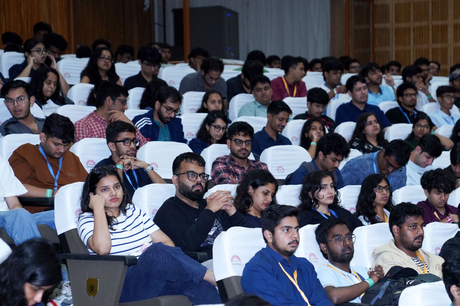 A still of the participants at the Institute auditorium during the inauguration of IIMB’s business and entrepreneurship festival - VENIX