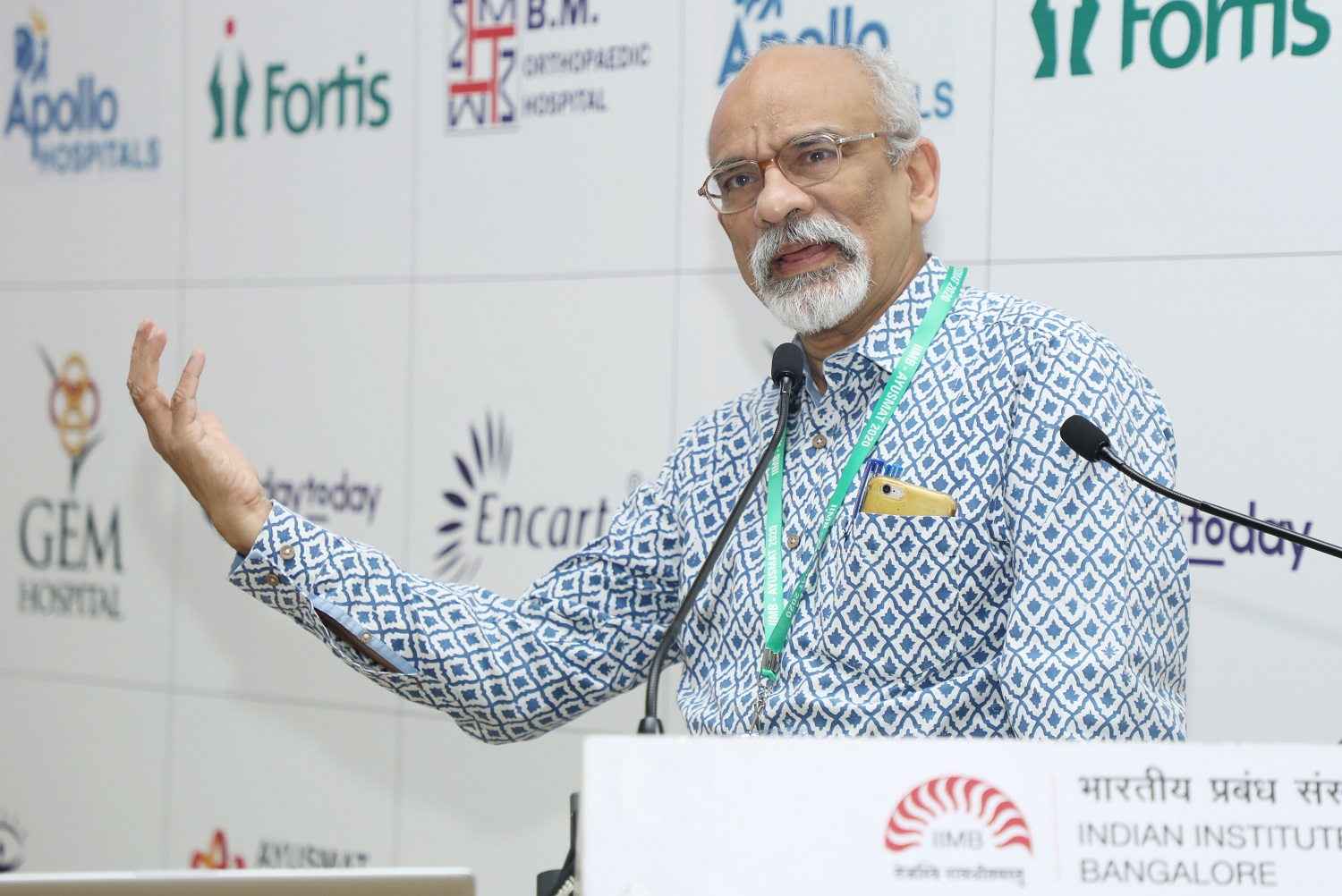 Prof. G. Raghuram, Director, IIMB, welcomes the speakers and participants to Ayusmat 2020.