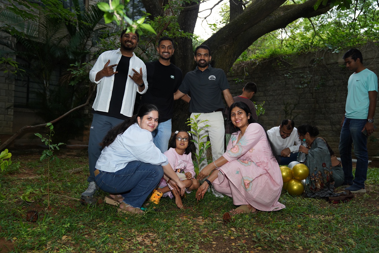 Tree plantation drive led by the PGPEM Social Outreach Team.