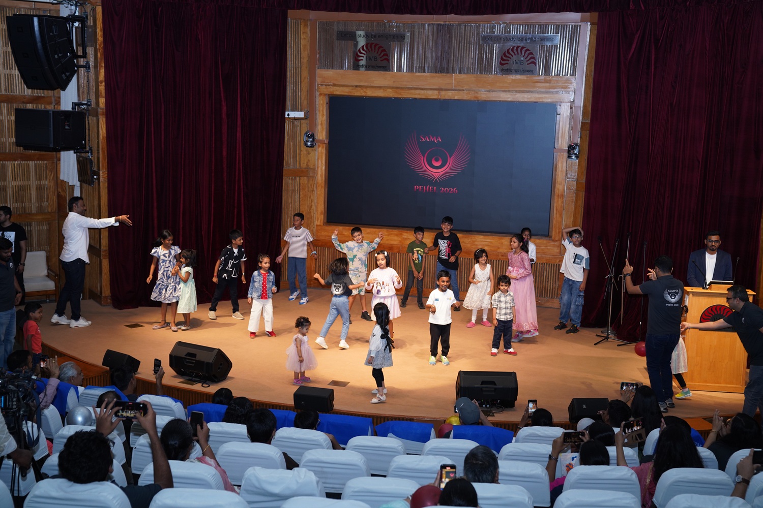 The children of PGPEM students delighted the audience with a dance performance at Pehel.