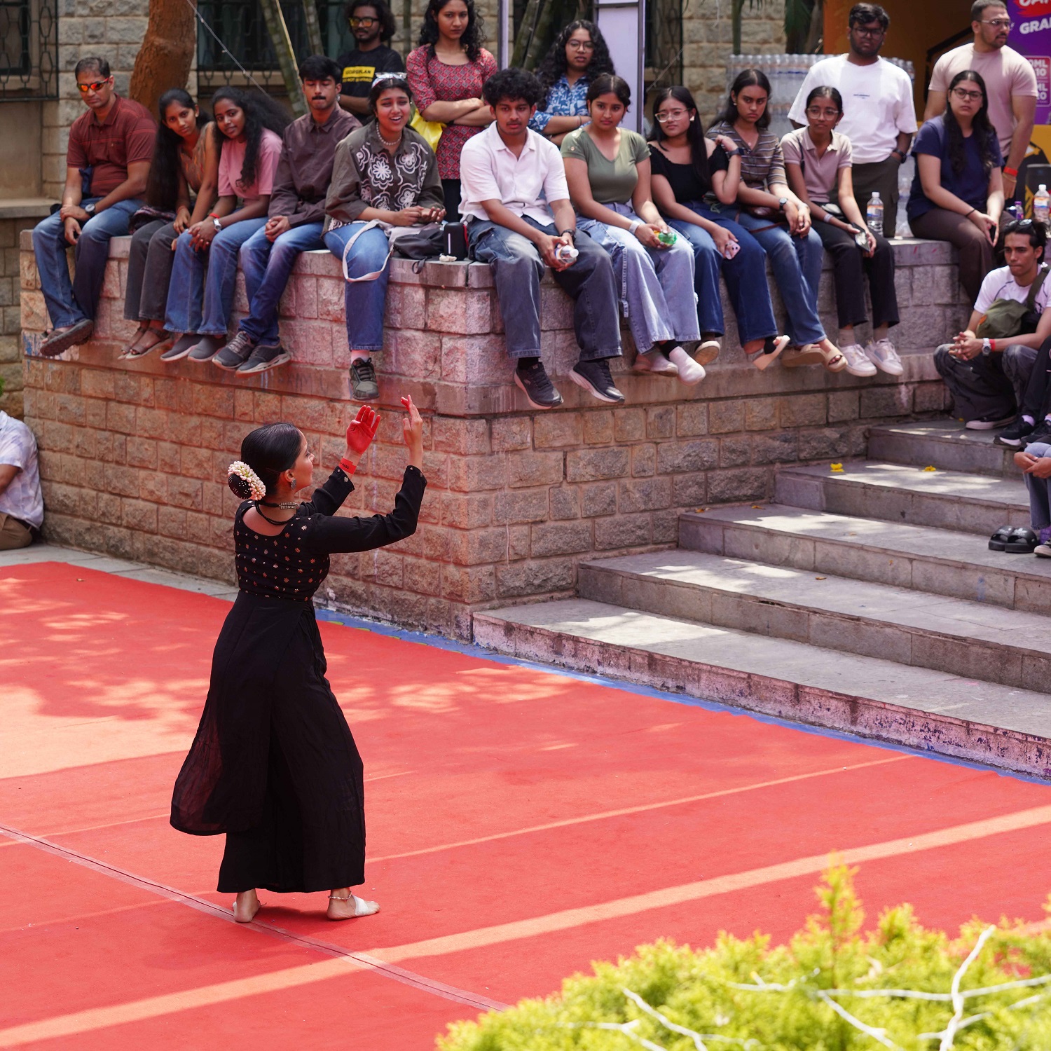 A solo performance by a participant at Soul n Sync, capturing movement and expression.