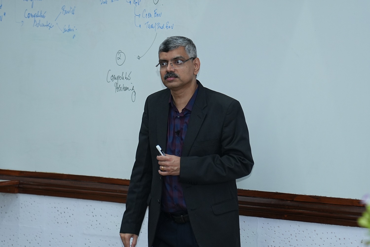 Prof. Rejie George Pallathitta, Chairperson, Strategy area, delivered sessions on strategic thinking and planning.