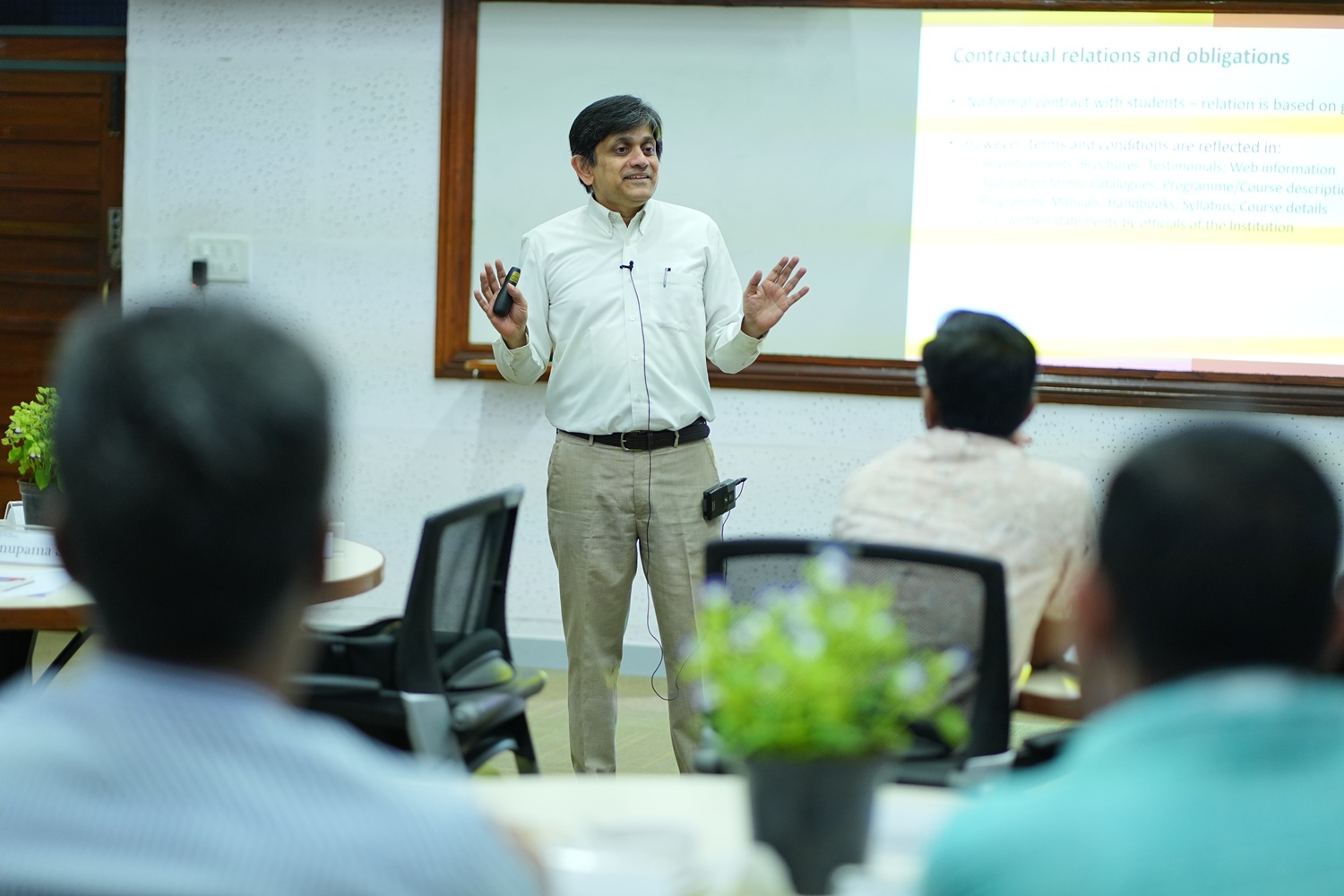 Prof. Anil B Suraj, Chairperson, NSR Pre-doc, delivered sessions on institutional legal aspects and fostering equity and inclusivity.