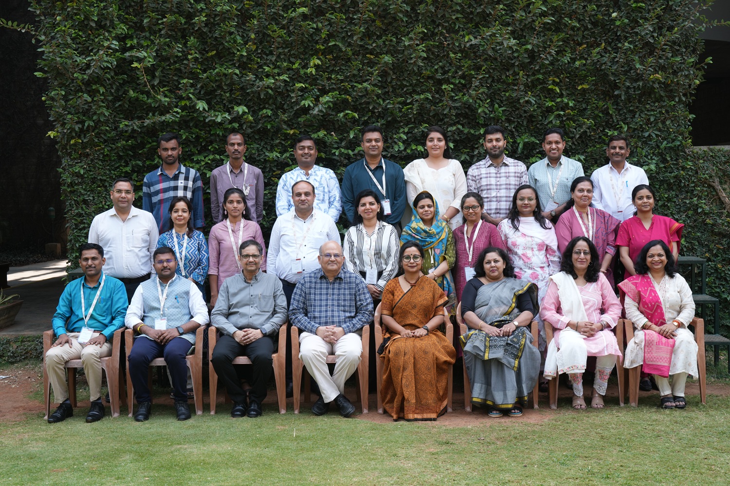Nurturing Future Leadership Programme (NFLP) Batch V participants with Prof. Rishikesha Krishnan, Professor in-charge, New Campus, IIMB, and the Centre for Teaching and Learning (CTL) team.