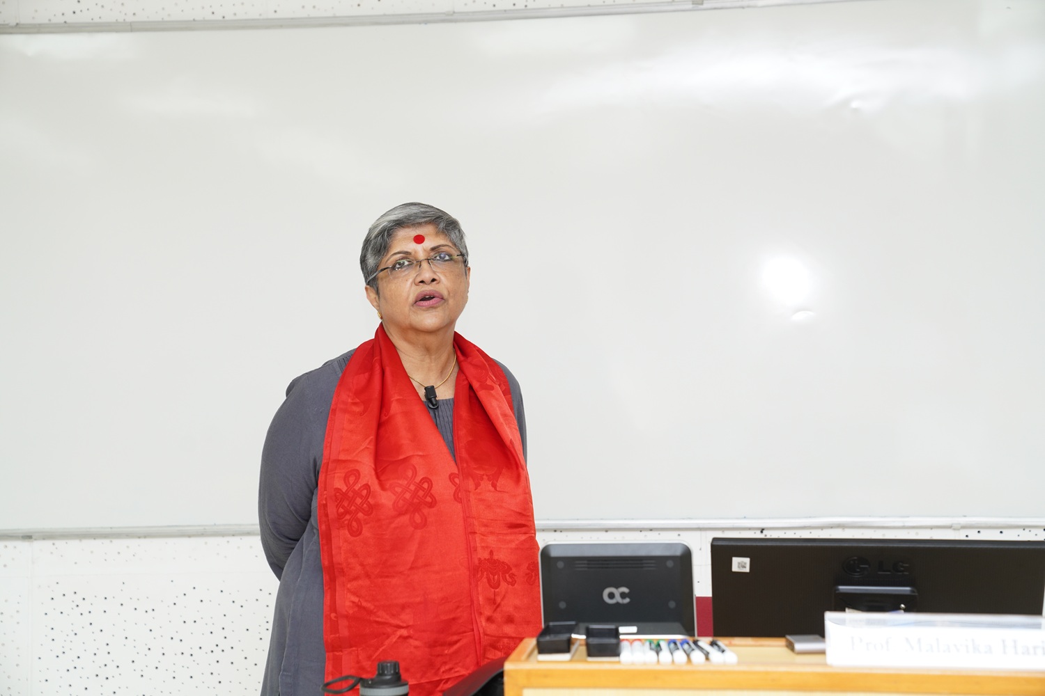Prof. Malavika R Harita, Member, Board of Governors, IIMB, delivers a session on ‘Communicating for ROI.’