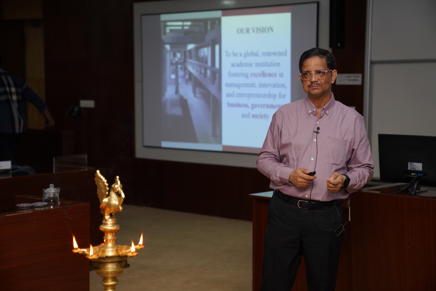 At the inauguration of the fourth edition of the Foundations of Management (FoM) programme, held 27 April to 1 May 2026, Programme Director Prof. Sushanta K Mishra, Chairperson, CTL, welcomes 49 meritorious final-year undergraduate students from diverse disciplines.