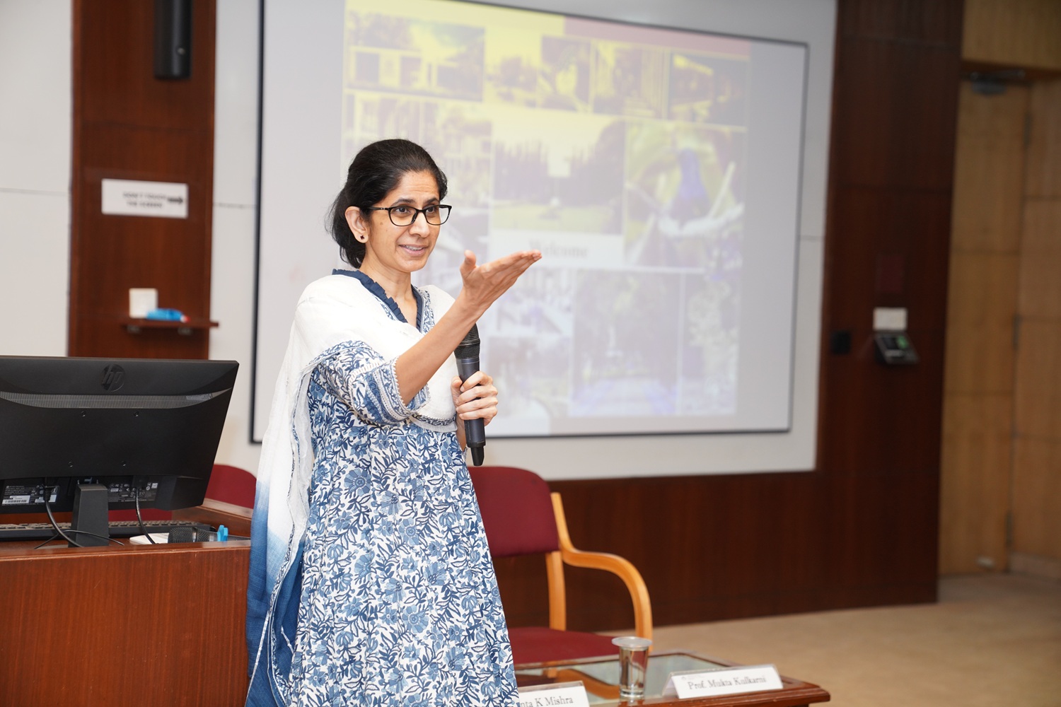 Prof. Mukta Kulkarni, Dean Programmes and Professor in the Organizational Behavior & Human Resources Management area, delivering the inaugural address.